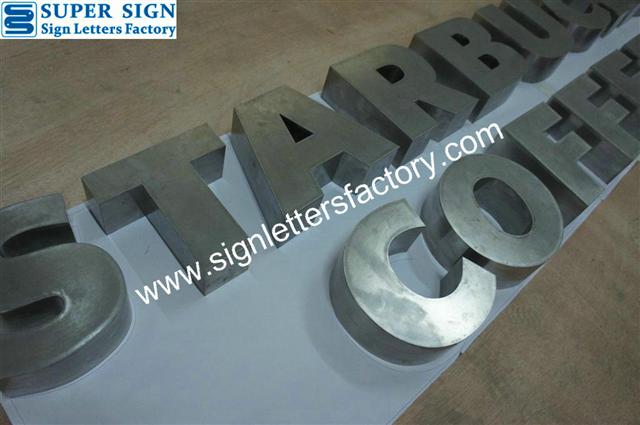 fabricated stainless steel lettering 70